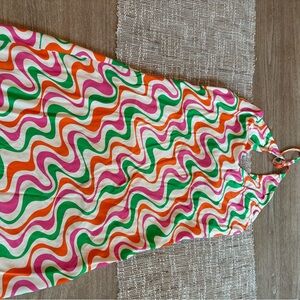 Zara Colorful Swirl Pattern Skirt